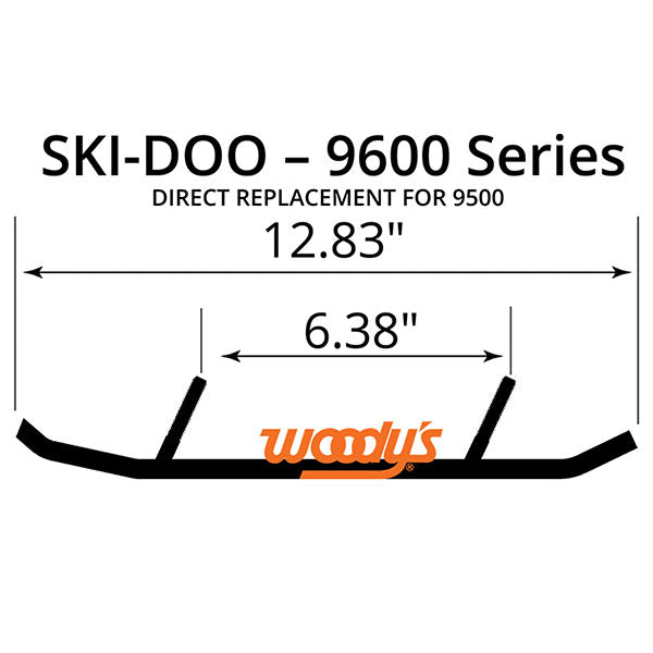 WOODY'S MAVERICK CARBIDE RUNNER 4" SKI-DOO MS4-9600