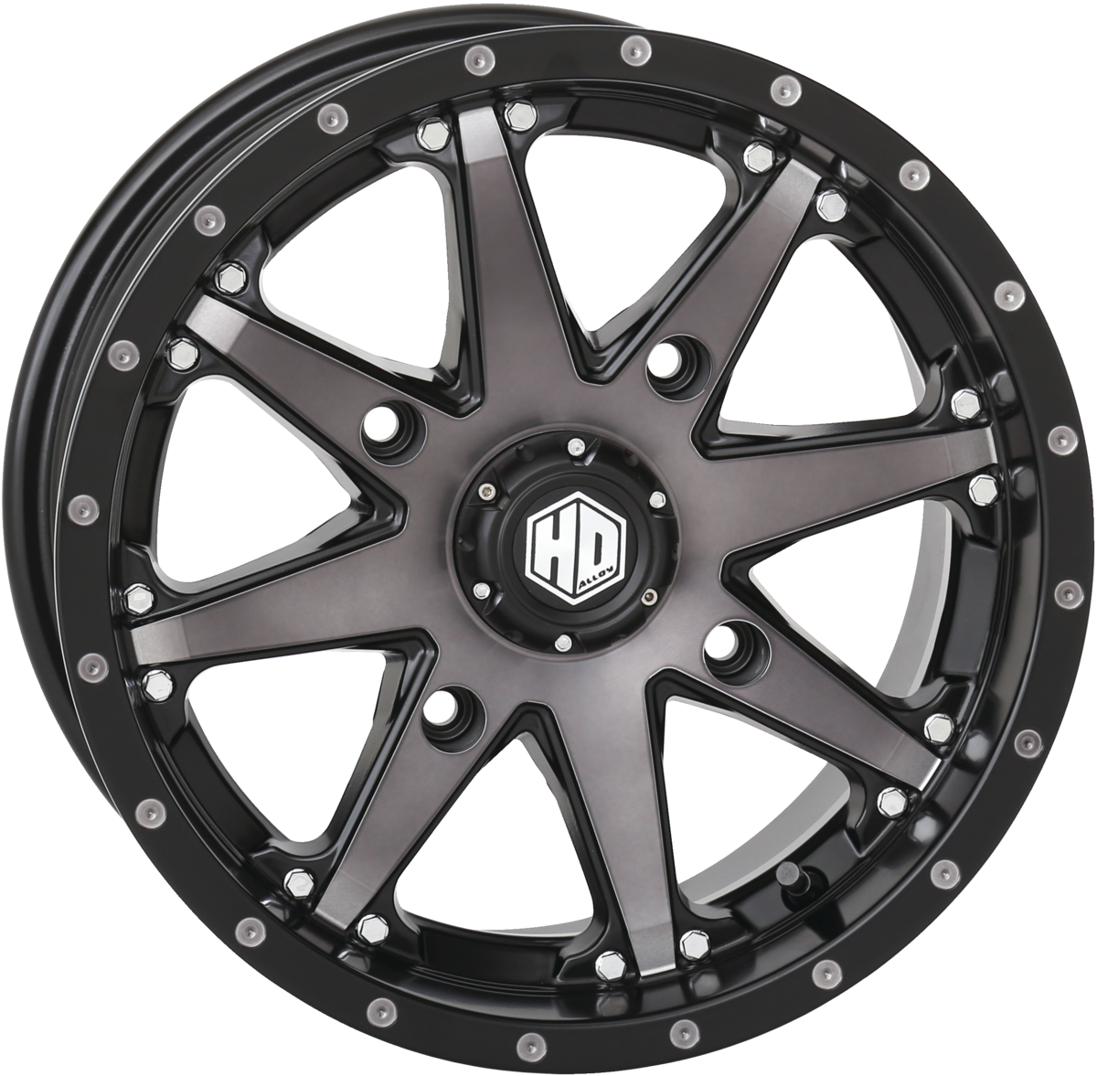 STI 14X7 4/110 5+2 HD10 MATTE BLK/SMOKE 14HD1010