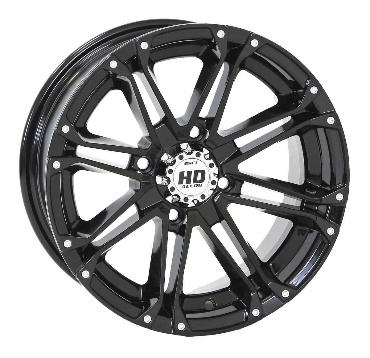 STI 14X7 4/110 2+5 HD3 GLOSS BLACK WHL 14HD311