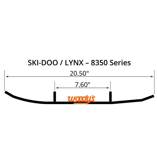 WOODY'S FLAT-TOP TRAIL BLAZER 6" CARBIDE TRAIL RUNNER TLX4-8350