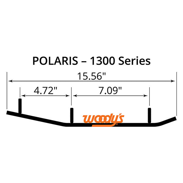 WOODY'S FLAT-TOP EXECUTIVE 8" CARBIDE TRAIL RUNNER POLARIS WPI-1300