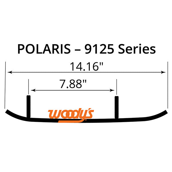 WOODY'S FLAT-TOP EXECUTIVE 8" CARBIDE TRAIL RUNNER POLARIS WPI-9125