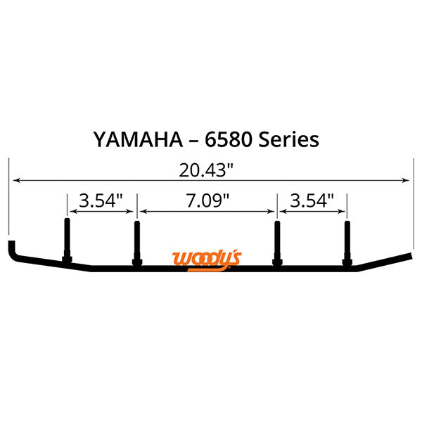 WOODY'S FLAT-TOP EXECUTIVE 8" CARBIDE TRAIL RUNNER YAMAHA WYV-6580