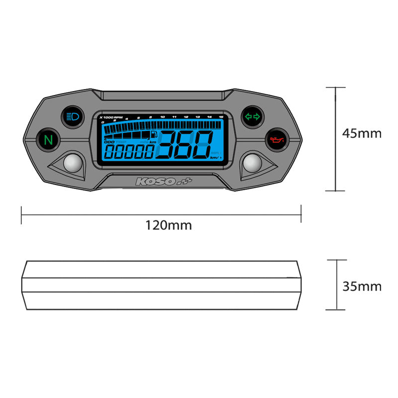 KOSO DB-01R SPEEDOMETER BA018B00