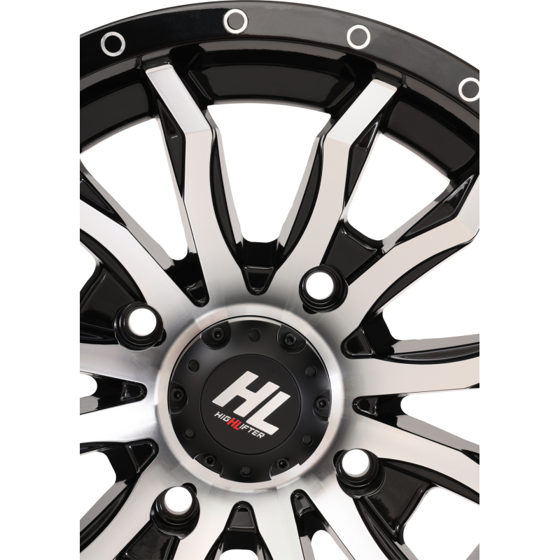 HIGHLIFTER HL21 ALLOY 14X7 4/137 4+3 (+10MM) GLOSS BLACK MACHINED W1 14HL21-1137