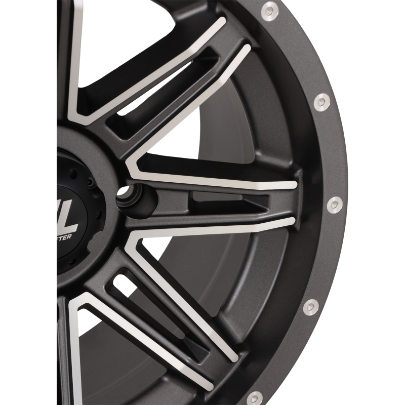 HIGHLIFTER HL22 ALLOY 14X7 4/137 4+3 (+10MM) GLOSS BLACK MACHINED W1 14HL22-1137