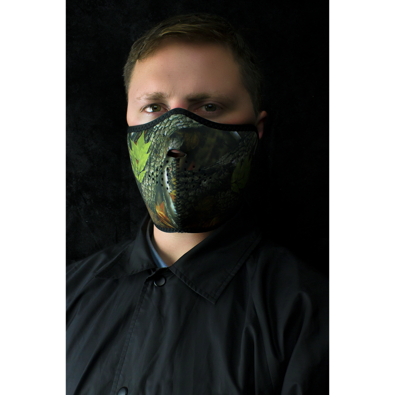 ZAN HEADGEAR HALF MASK NEOPRENEFOREST CAMO WNFM238H