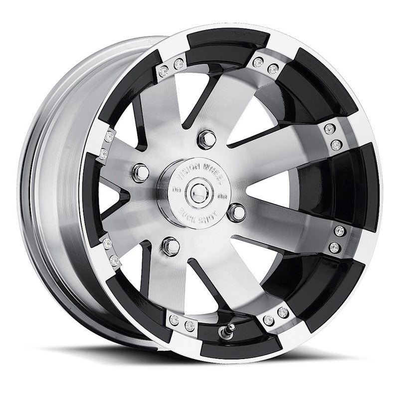 VISION WHEELS VISION WHEEL BUCK SHOT 12X7 4/156 158-127156BW4