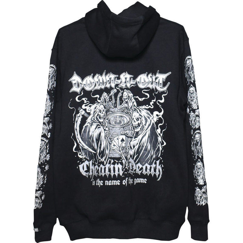 LETHAL THREAT HOODY PULOVR CHTDTH BK 2X HD10054XXL