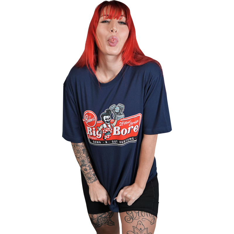 LETHAL THREAT TEE DNO BIG BORE NAVY SM DT10048S