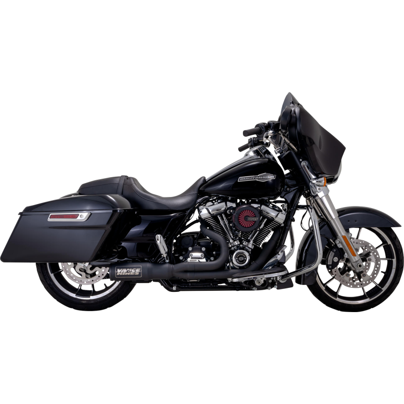 VANCE & HINES EXHAUST 2-1 HI OUTP BLK MATT SS 17+FL 47321