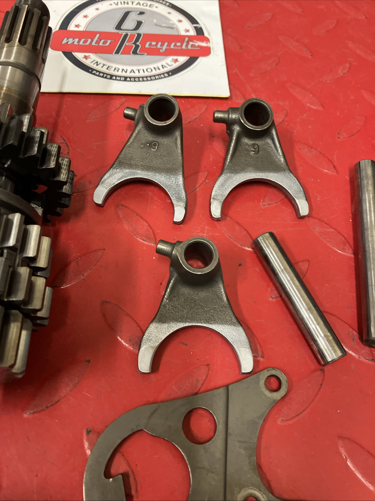 Honda CR250R 2000 Transmission main counter shaft gear forks drum 1998 1999 2001