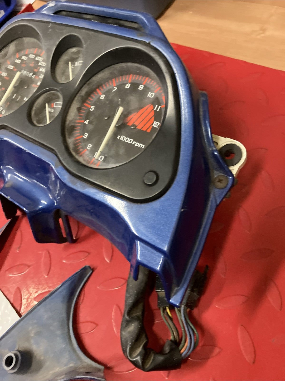 Honda CBR1000F 1987 parts lot speedometer tachometer turn signal flasher cover