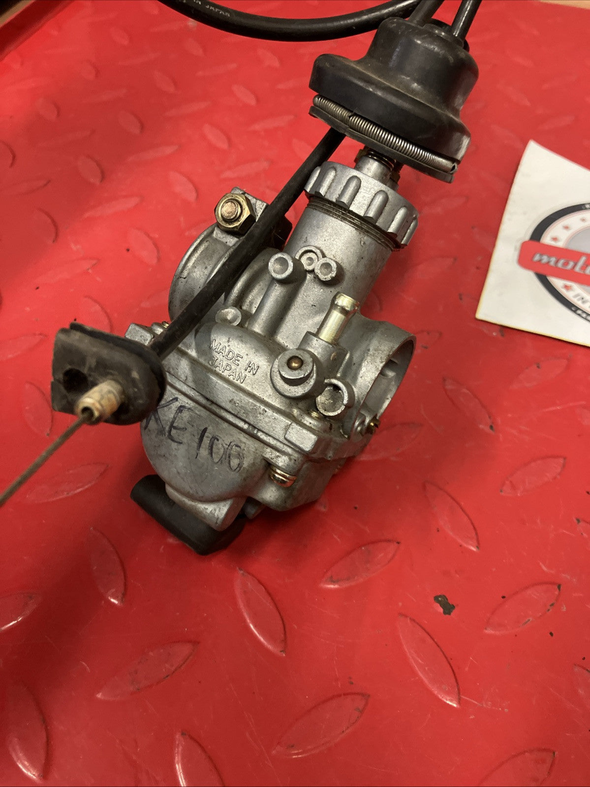 Kawasaki KE100 70's Carburetor carb throttle cable A8