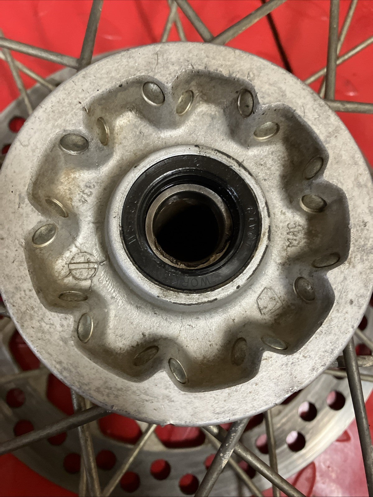 Honda CR250R 2000 Front wheel rim hub 1995 - 2001 CR125R CR500R 2