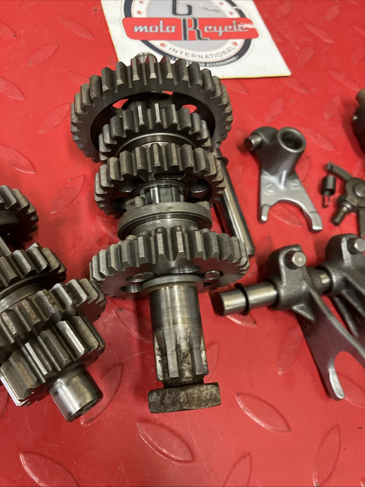Yamaha DT175 1974 transmission gearshift gear shift forks drum cam 1975 DT125