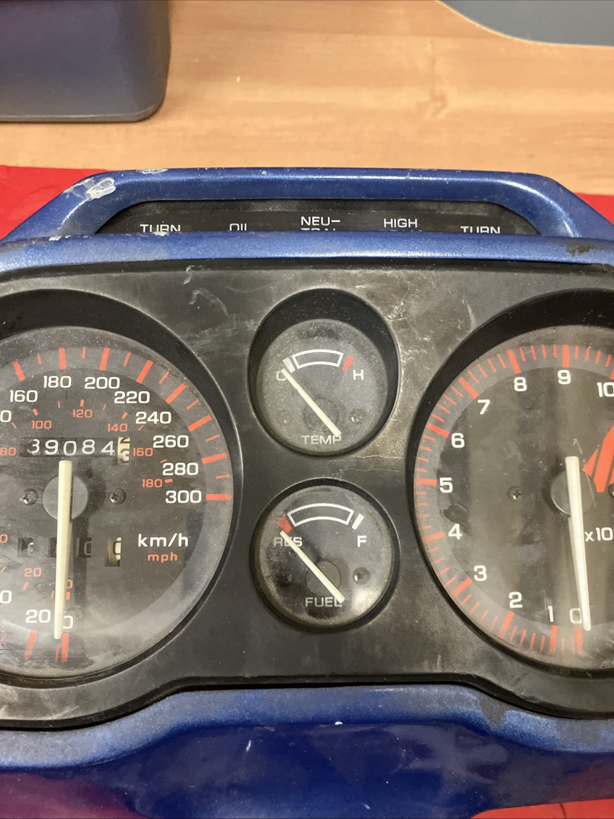 Honda CBR1000F 1987 parts lot speedometer tachometer turn signal flasher cover