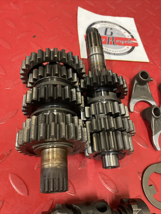 Honda CR250R 2000 Transmission main counter shaft gear forks drum 1998 1999 2001