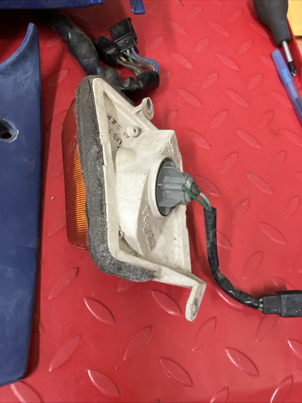 Honda CBR1000F 1987 parts lot speedometer tachometer turn signal flasher cover