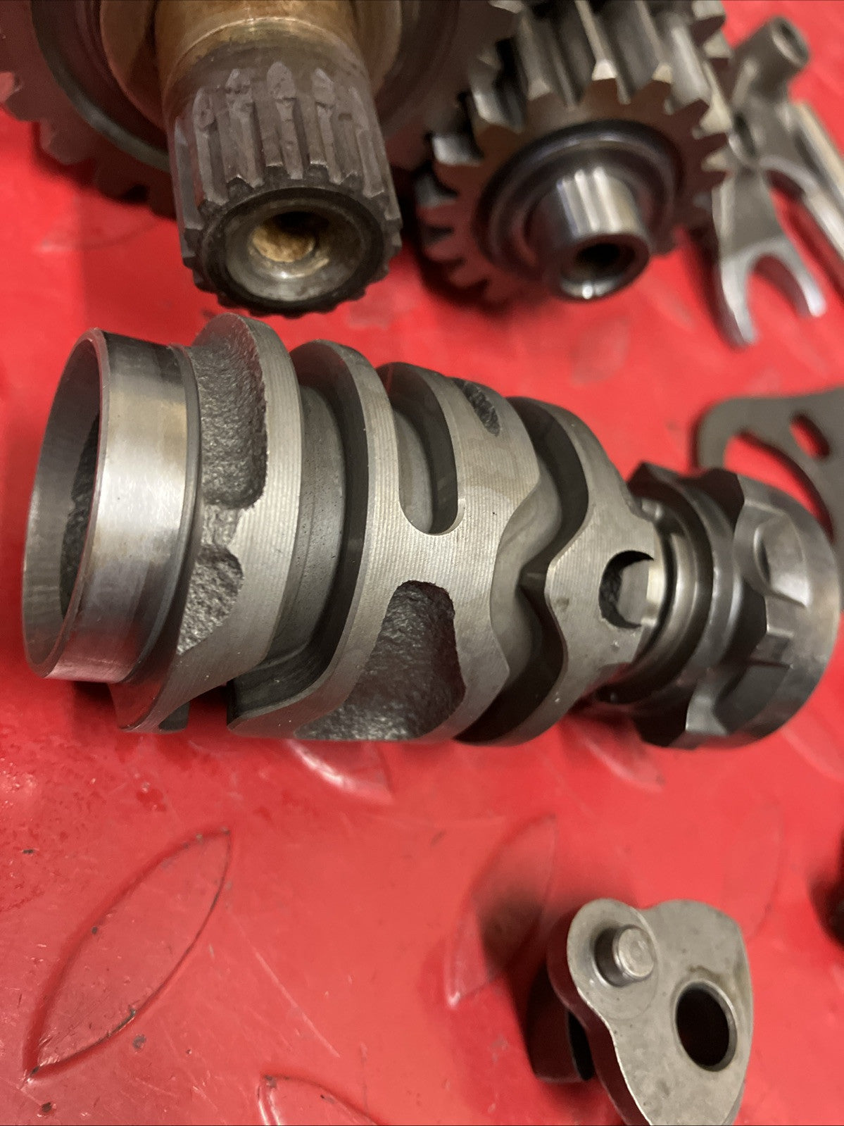 Honda CR250R 2000 Transmission main counter shaft gear forks drum 1998 1999 2001