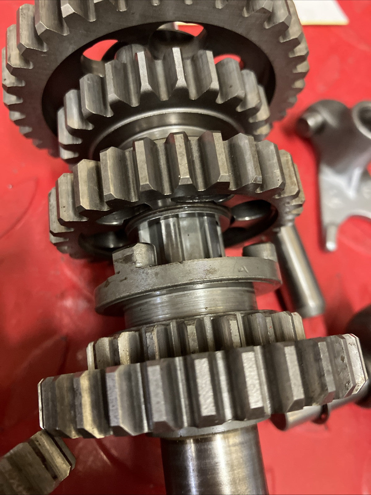 Yamaha DT175 1974 transmission gearshift gear shift forks drum cam 1975 DT125