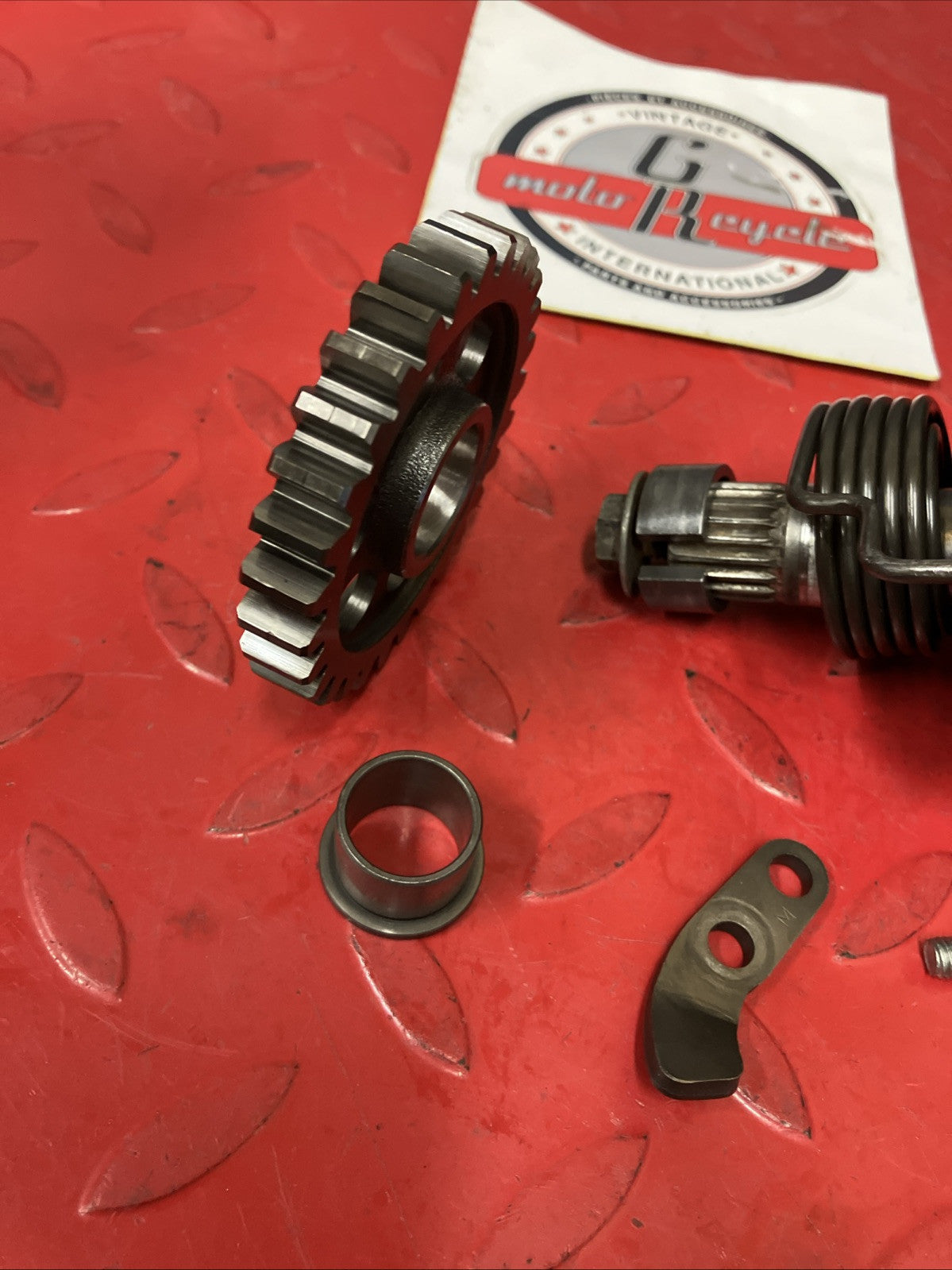 Honda CR250R 2000 kickstarter kick starter spindle shaft idle gear 1996 - 2002