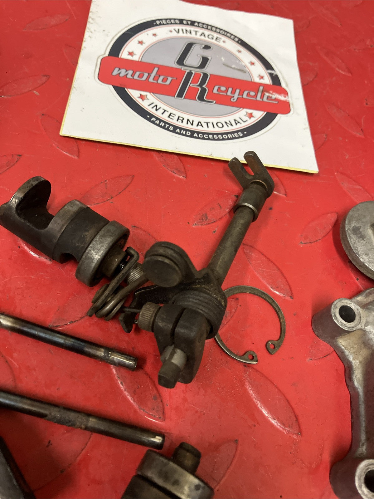 Honda CR250R 2000 Exhaust power valve assy governor rack shaft flap cover 2001