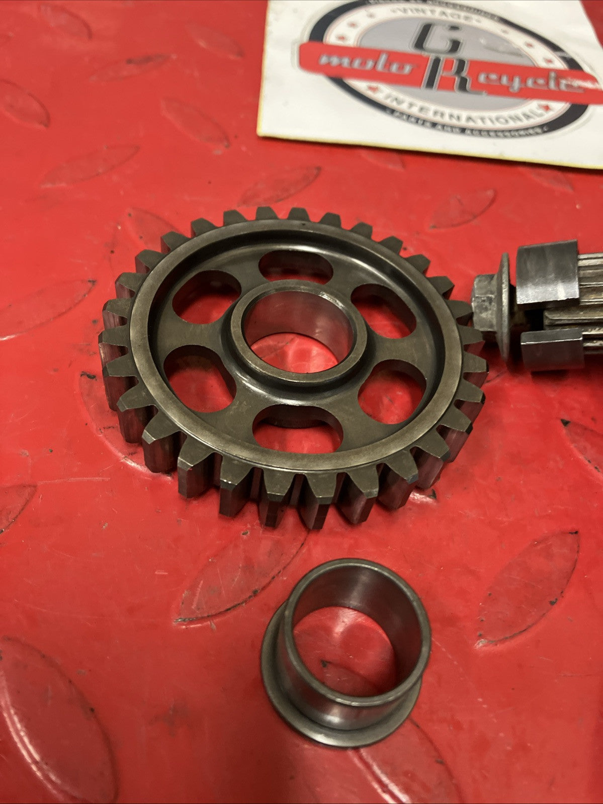 Honda CR250R 2000 kickstarter kick starter spindle shaft idle gear 1996 - 2002