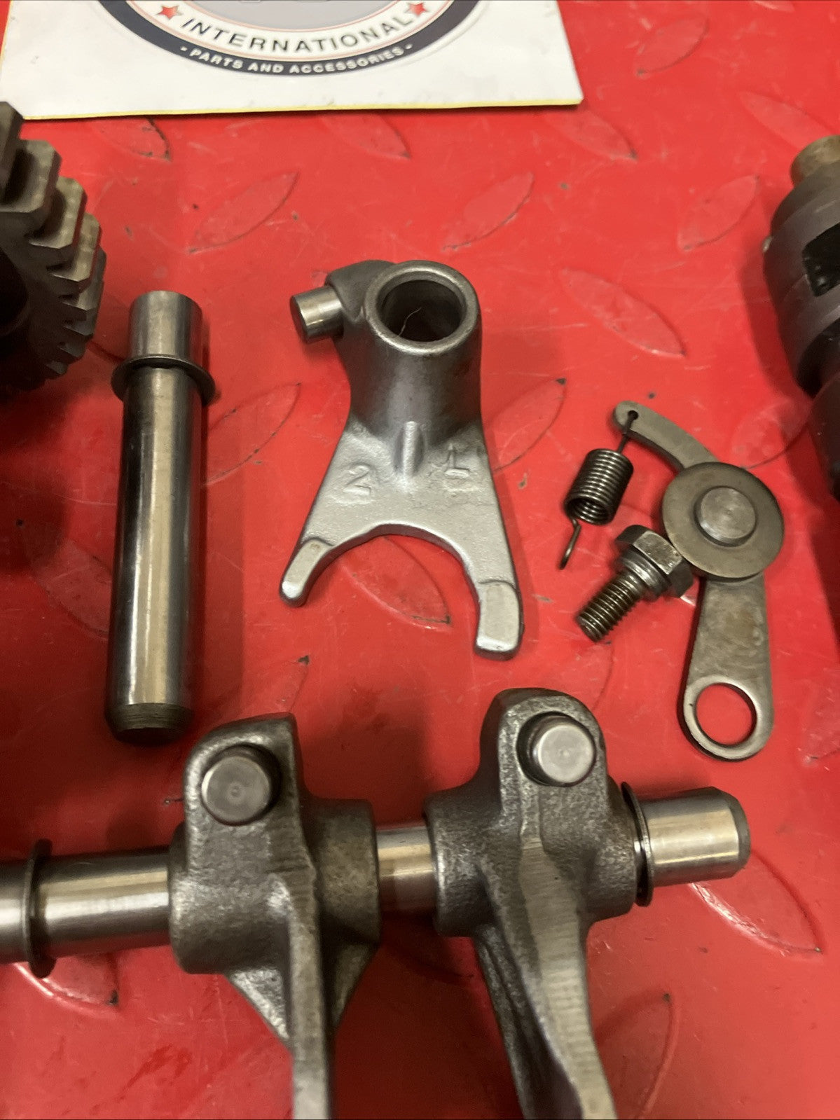 Yamaha DT175 1974 transmission gearshift gear shift forks drum cam 1975 DT125
