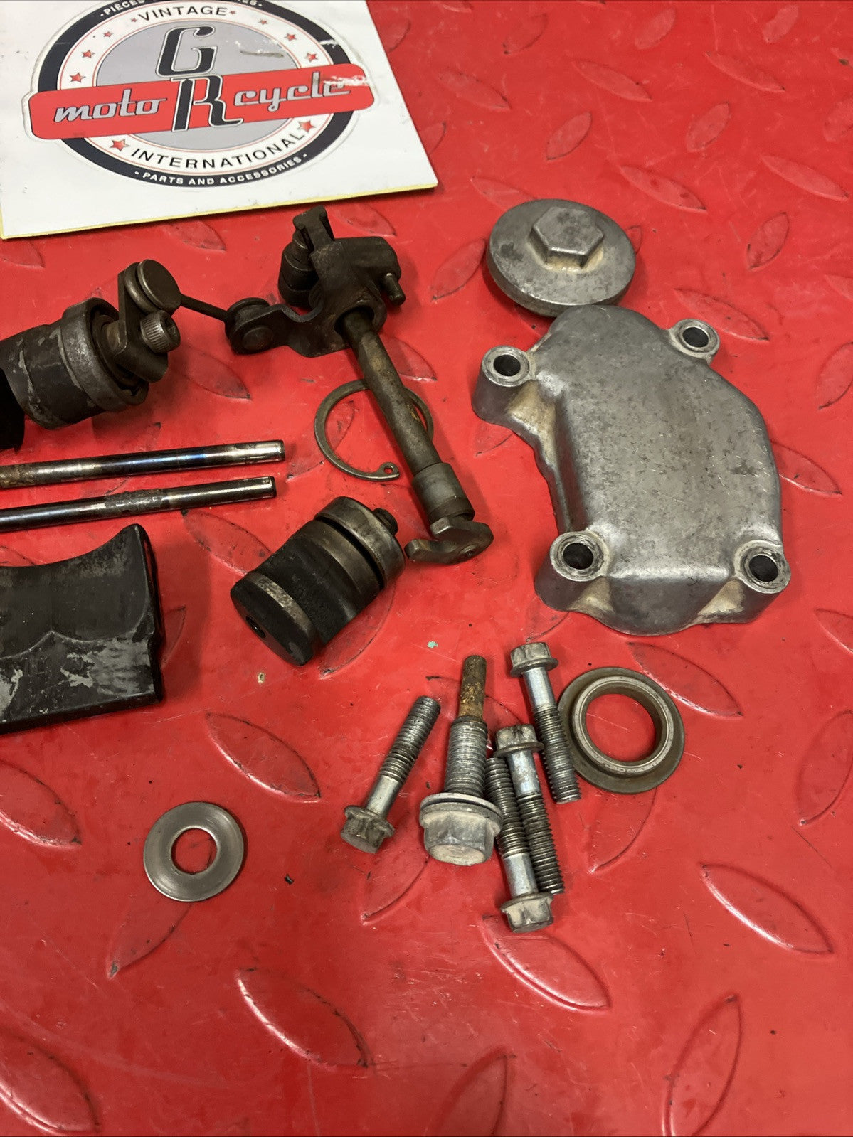 Honda CR250R 2000 Exhaust power valve assy governor rack shaft flap cover 2001