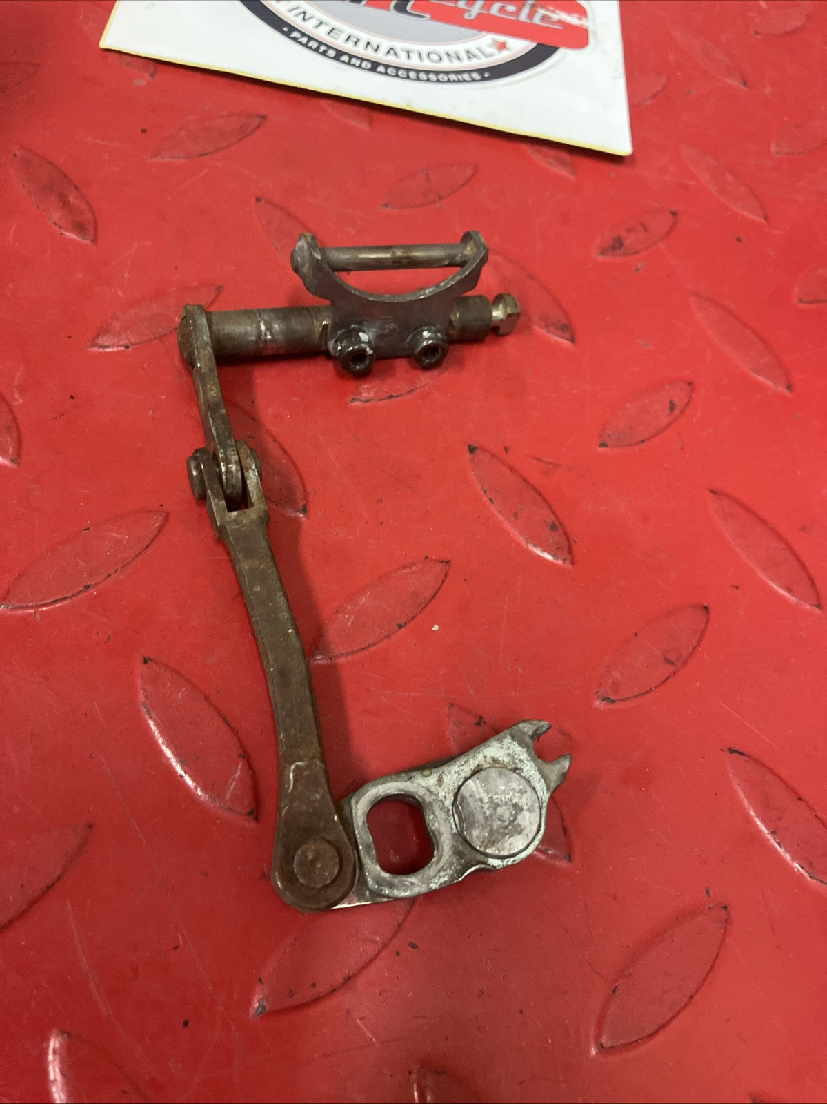 Yamaha YZ125 1984 exhaust power valve actuator push rod lever 1983 1985