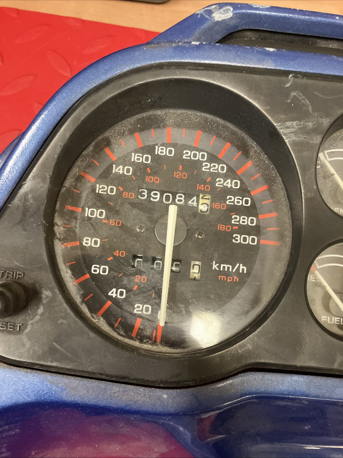 Honda CBR1000F 1987 parts lot speedometer tachometer turn signal flasher cover