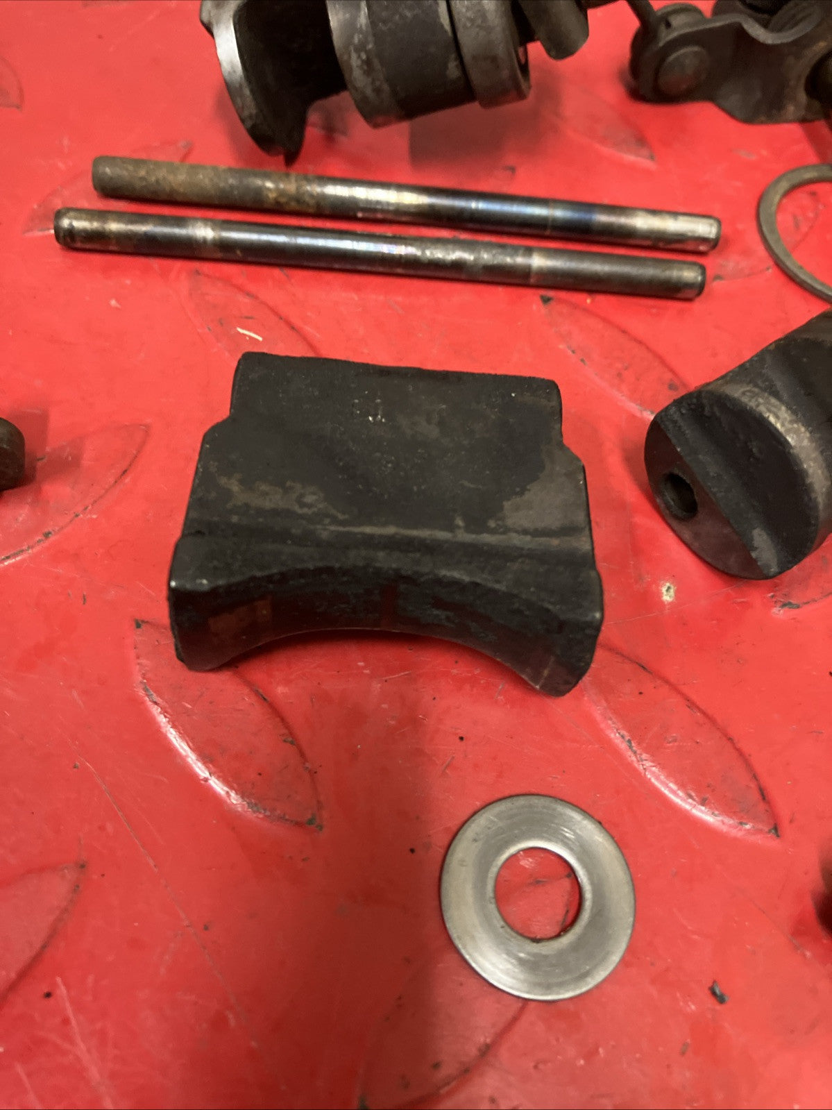 Honda CR250R 2000 Exhaust power valve assy governor rack shaft flap cover 2001