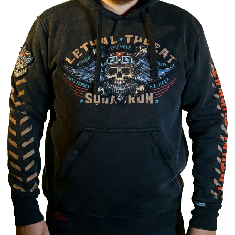 LETHAL THREAT HOODY FIGHT FLIGHT BK 3XL HD84076XXXL