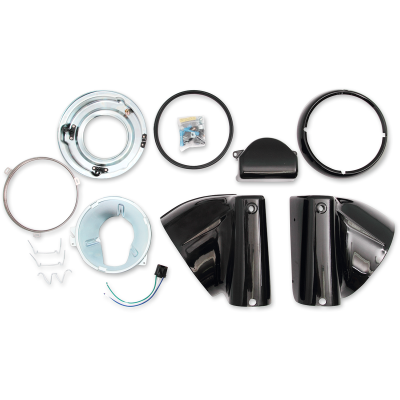 DRAG SPECIALTIES NACELLE HD.LT.GL/BLK 00-17 FLST L20-0629GB