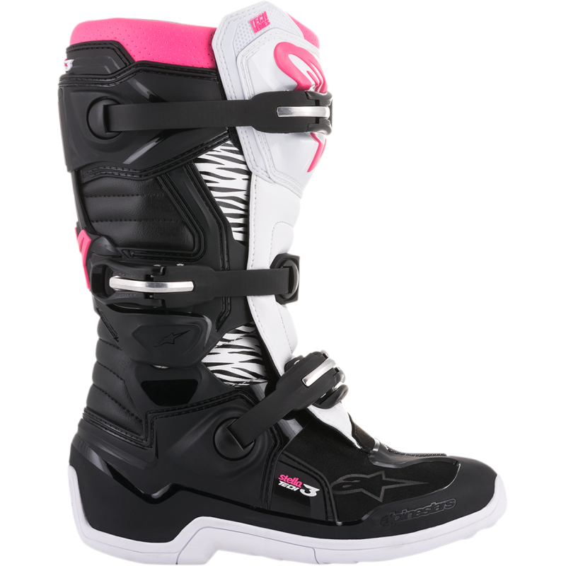 ALPINESTARS BOOT 4W TECH 3 BK/WT/PK 8 2013218-130-8