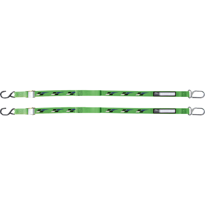 FACTORY EFFEX-APPAREL TIE DOWNS KAWASAKI BK/GRN 22-45182