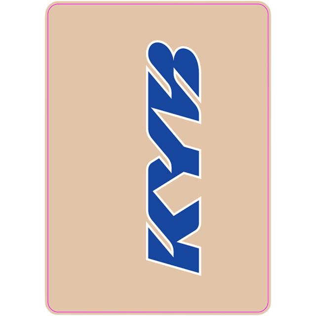 D'COR VISUALS DECAL UPPER FORK KYB BLU 40-80-113