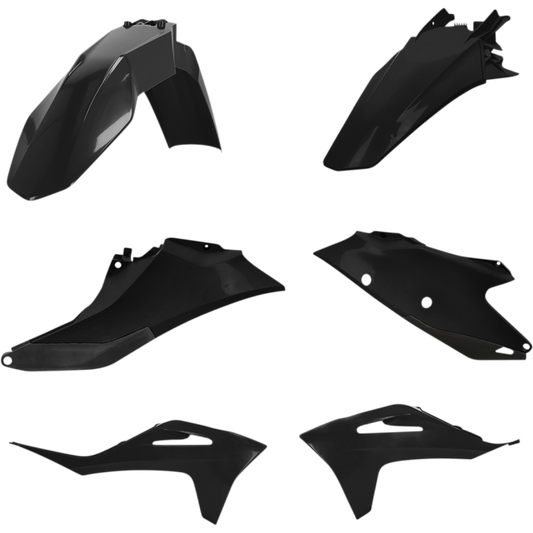 ACERBIS PLASTIC KIT- GASGAS EC250/300/250F/350F:21-22 BLACK 2872800001