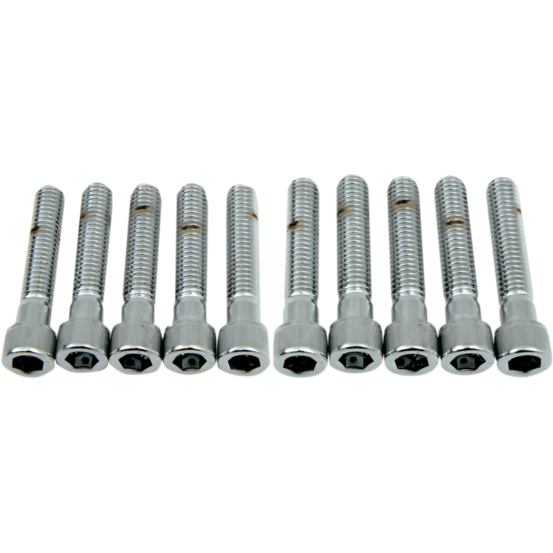 DRAG SPECIALTIES 3/8-16*2 ALLEN SCREWS (10) CY-CHROME MPB242