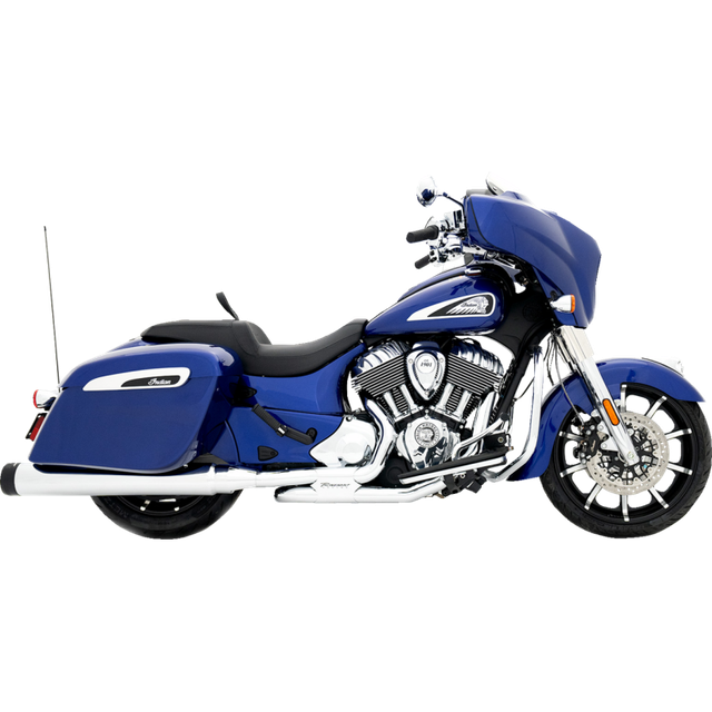 RINEHART RACING 21-UP INDIAN SLIMLINE DUALS HDR KIT CHR 100-0552