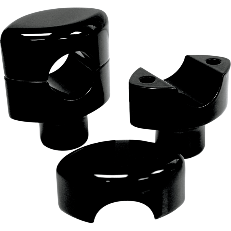 LA CHOPPERS RISERS 1 SMOOTH 1.5 BLK " LA-7402-01B