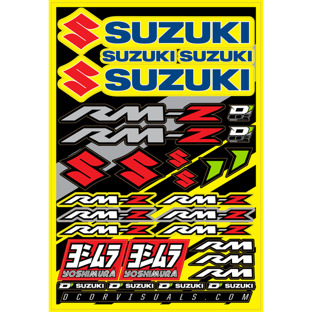 D'COR VISUALS DECAL SHEET SUZUKI RMZ 40-40-100