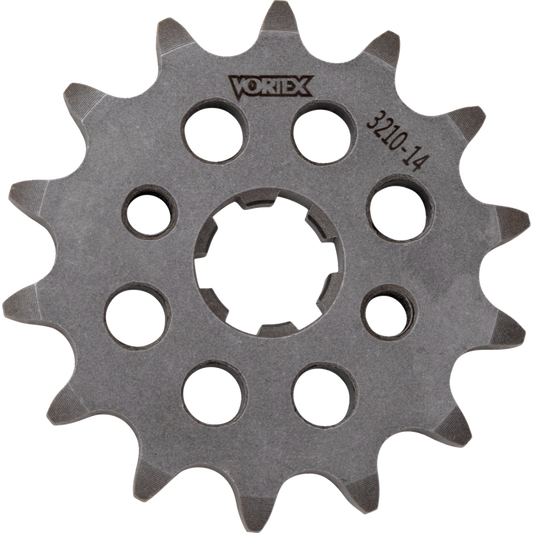 VORTEX SPROCKET VORTEX STEEL FRONT 420-14 TOOTH SLVR 3210-14