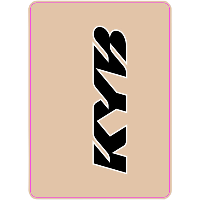 D'COR VISUALS DECAL UPPER FORK KYB BLK 40-80-103