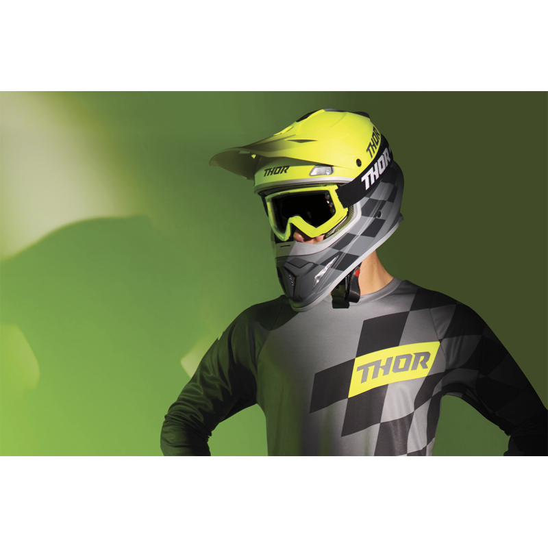 THOR GOGGLE CMBT RACR FL AC/BK 2601-2706