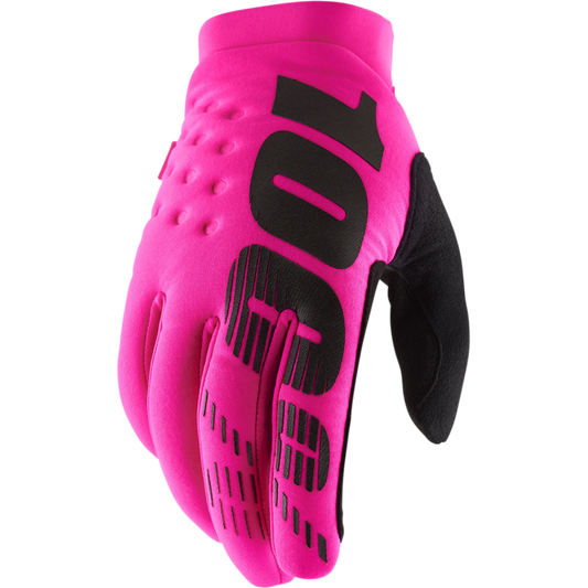 100% BRISKER GLOVES NEON PINK - 2XL 10003-00029