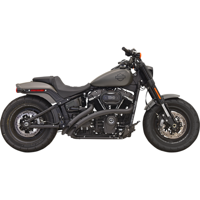 BASSANI XHAUST 18-UP SOFTAIL FS 2:2 SWEEPER BLACK 1S21FB