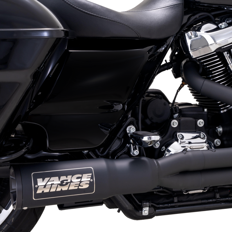 VANCE & HINES EXHAUST 2-1 HI OUTP BLK MATT SS 17+FL 47321