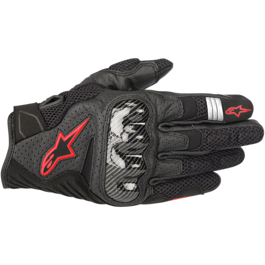 ALPINESTARS (ROAD) GLOVE SMX1 AIR V2 BK/R L 3570518-1030-L